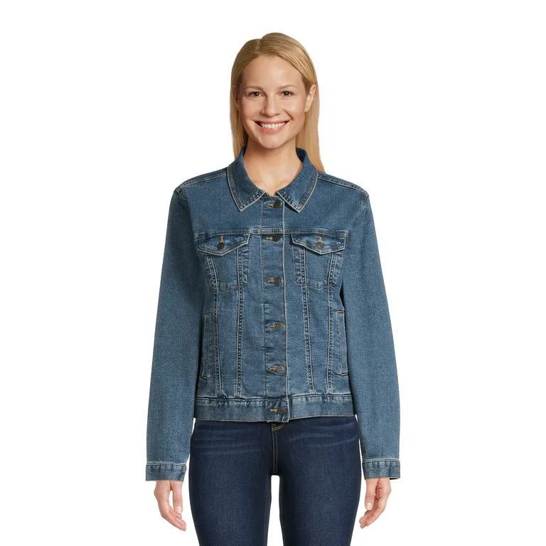 Time and Tru Women's Denim Jacket - Walmart.com | Walmart (US)