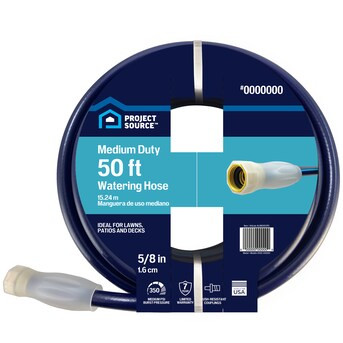 Project Source 5/8-in x 50-ft Medium -Duty Vinyl Blue Hose | Lowe's