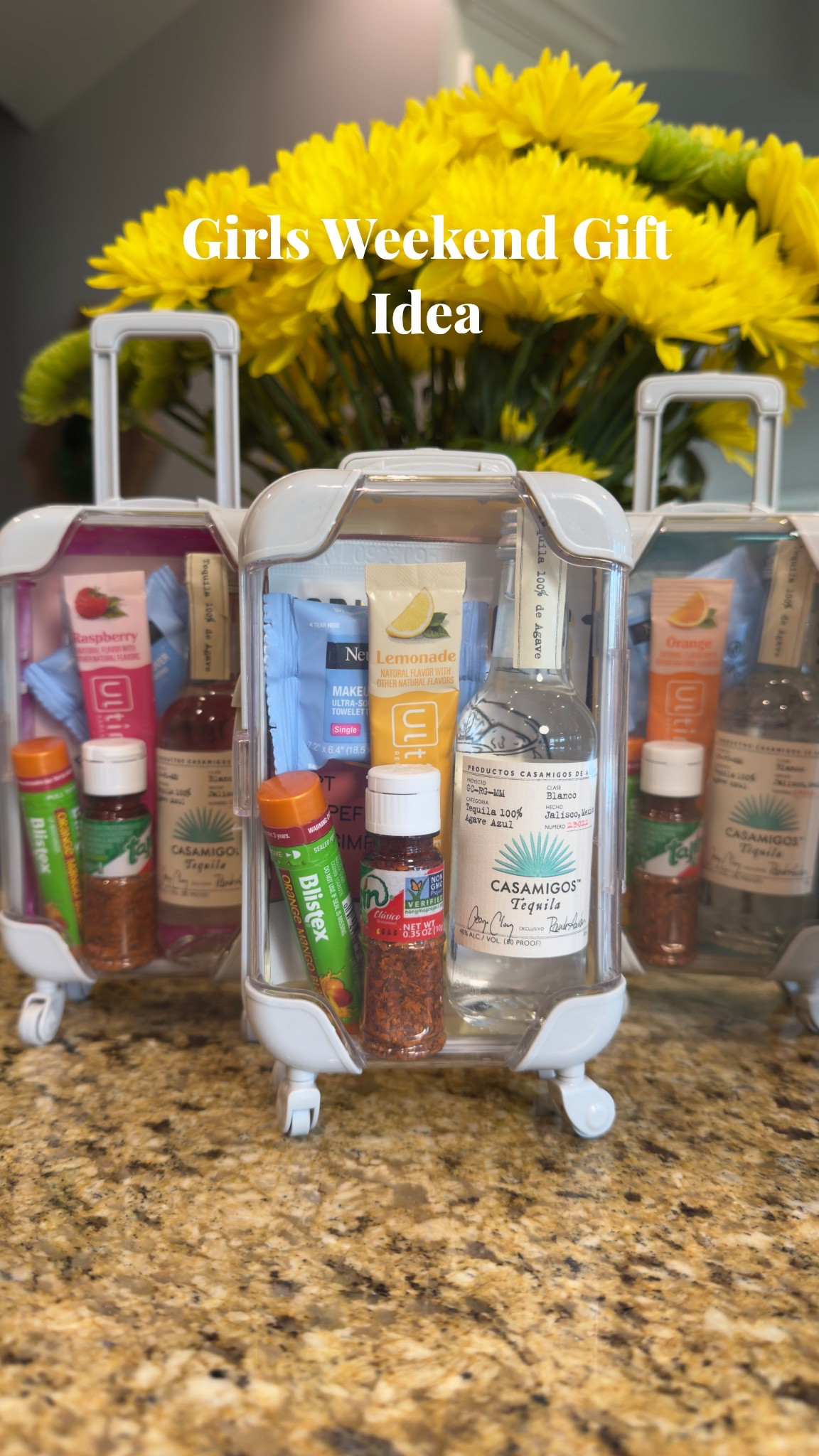 Ready for wheels up on the ultimate girls weekend! 

Packed the essentials in the cutest little carry-ons for my favorite travel crew—tequila, hydration, snacks, and a little TLC. Because friendship deserves first-class treatment!

Tag your travel besties and tell me what you’d add to yours!

See ya soon besties! I’m on my way to ya! 😘

#GirlsWeekend #TravelGifties #MiniButMighty #FriendshipInACarryOn #bachloretteweekend #giftideasforher #girlsgifts #cutegifts #cutegiftideas #minigifts #giftforgirlfriend #partyfavor

#LTKOver40 #LTKWedding #LTKParties