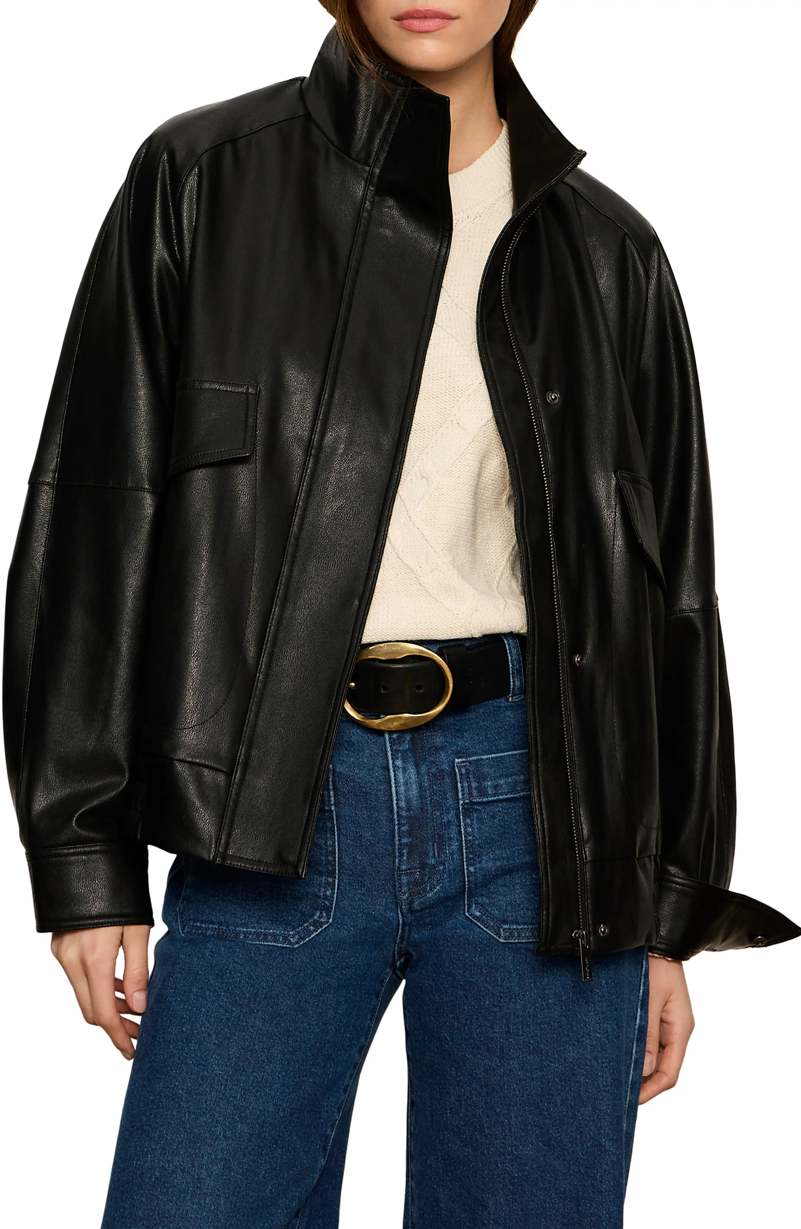 Sanctuary Alana Faux Leather Jacket (Women) | Nordstrom | Nordstrom