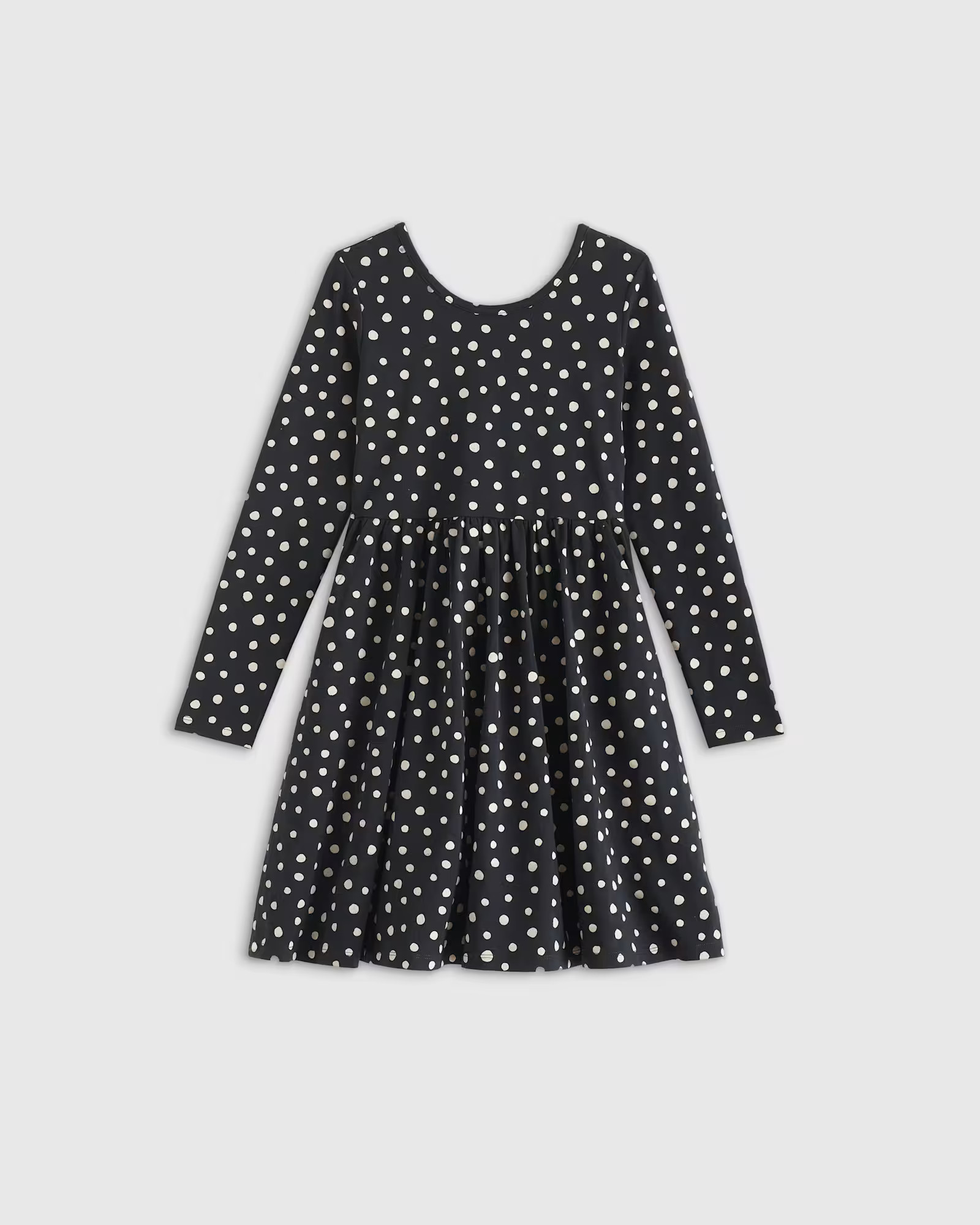 Organic Cotton Long Sleeve Skater Dress - Toddler Girl | Quince