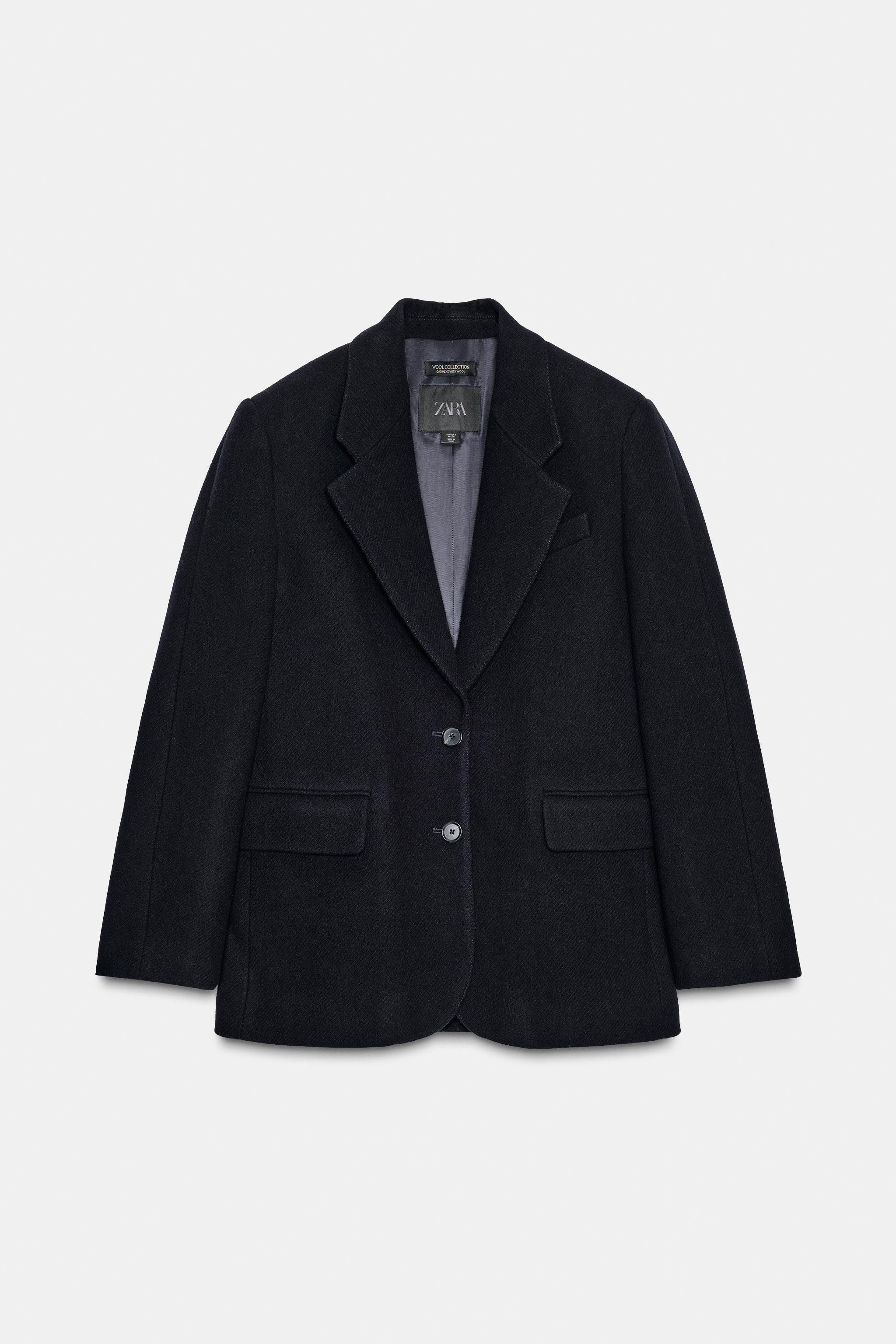 OVERSIZE WOOL BLEND BLAZER ZW COLLECTION | Zara UK