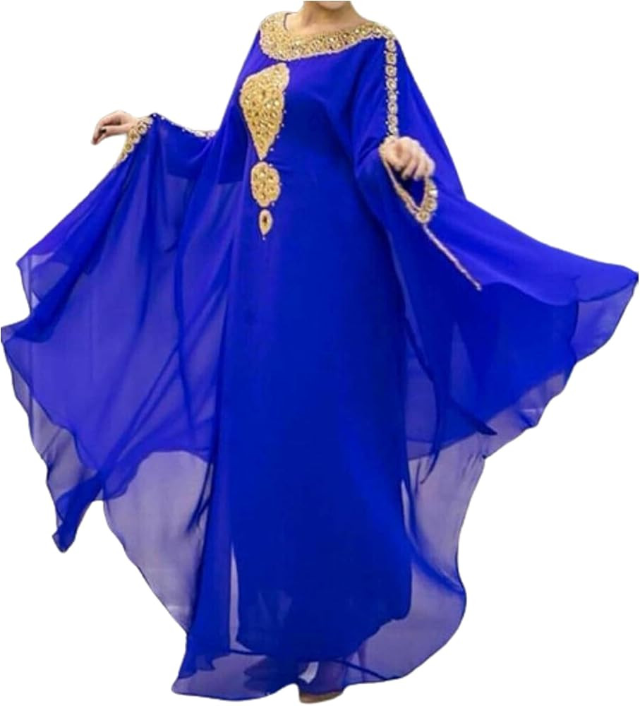 ADIBA CREATION Sale New Moroccan Dubai Kaftans Farasha Abaya Caftan Long Gown Eid Ramada Dress | Amazon (US)