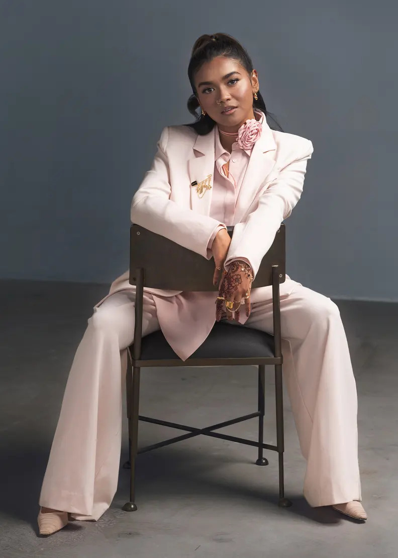 Love Bonito x AAGC Limited-edition RuchedReady® Aera Slim Blazer (in Soft Pink) | Love, Bonito USA