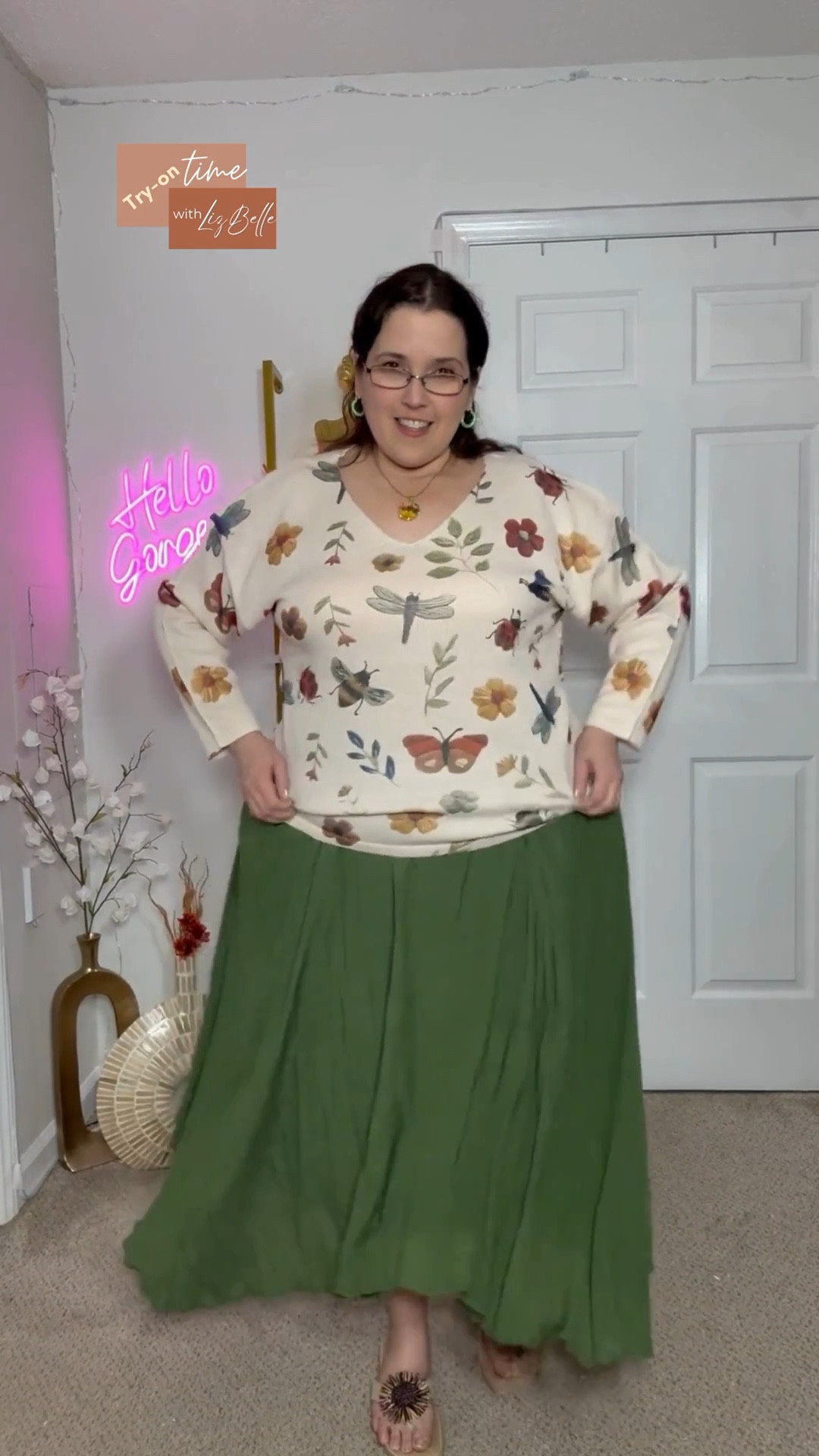 This look gives the sweetest cottage-core vibes. The botanical print sweater is soft, cozy, and full of those little nature details that make an outfit feel extra special. Pairing it with a flowy green skirt keeps everything light, feminine, and so easy to wear. Perfect for a laid-back day, a nature walk, or just embracing that soft, peaceful aesthetic.

#cottagecoreoutfit #floralsweater #botanicalprint #greenskirt #plussizecottagecore #ltkcurves #ltkplussize #amazonfashionfinds #fallstyleinspo #softgirlstyle #everydayoutfitideas #cozyfeminine

Simply Lizbelle 
• Confidence Starts Here •
 Fashion | Lifestyle l Wellness 
🛍 amazon.com/shop/lizbellem | 
🎥 YouTube @lizbellelopez | 
📱 tiktok.com/@lizbellem | 
📸 instagram.com/lizbellem | 
📌 pinterest.com/lizbellelopez | 
📘 facebook.com/lizbellem | 
💼 LTK /simplylizbelle | 
🌐 simplylizbelle.com


#LTKdayinmylife #LTKGiftGuide #LTKmomlife