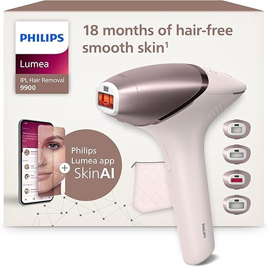Philips Lumea IPL 9900 Series Haarentfernungsgerät mit SenseIQ & SkinAI Technologie – Alternat... | Amazon (DE)