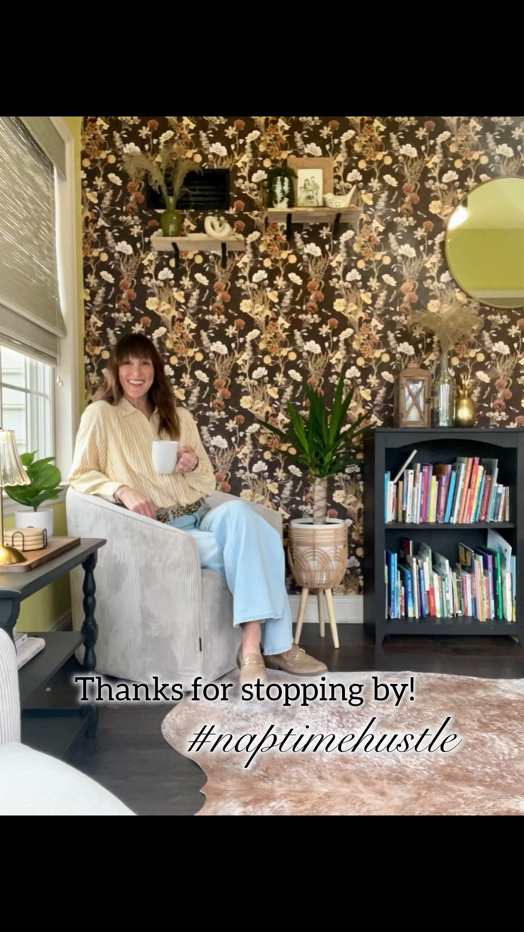 Our kid’s playroom needed a refresh and some color drenching and a wallpaper accent wall was just what we needed! 💛🤎✨💫🌼🌻

#LTKmomlife #LTKKids #LTKHome