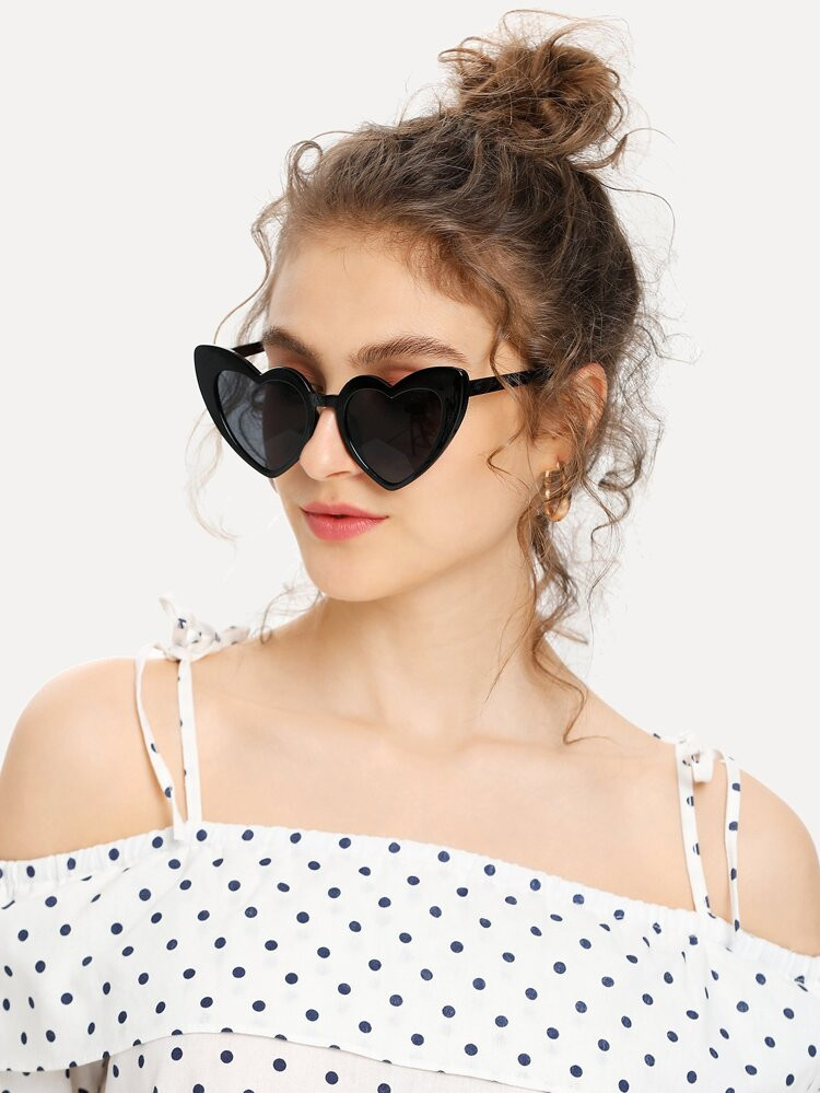 Heart Shaped Frame Sunglasses | SHEIN