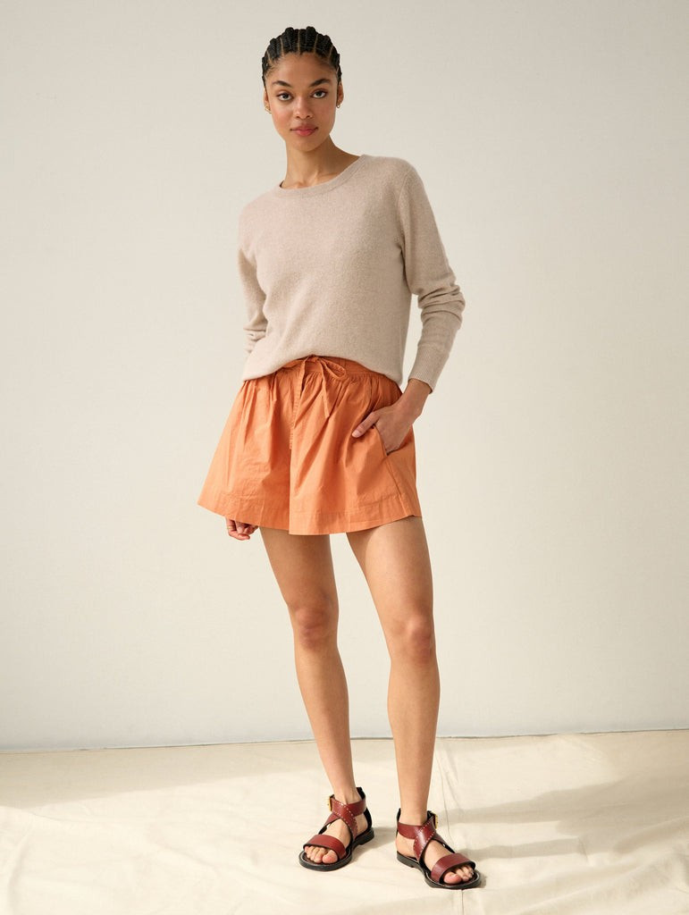 Essential Cashmere Crewneck | White and Warren