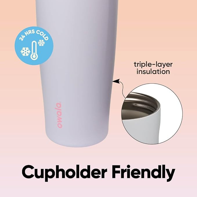 Owala FreeSip Sway Insulated Stainless Steel Water Bottle with Two-Way Spout, Built-In Straw and ... | Amazon (US)