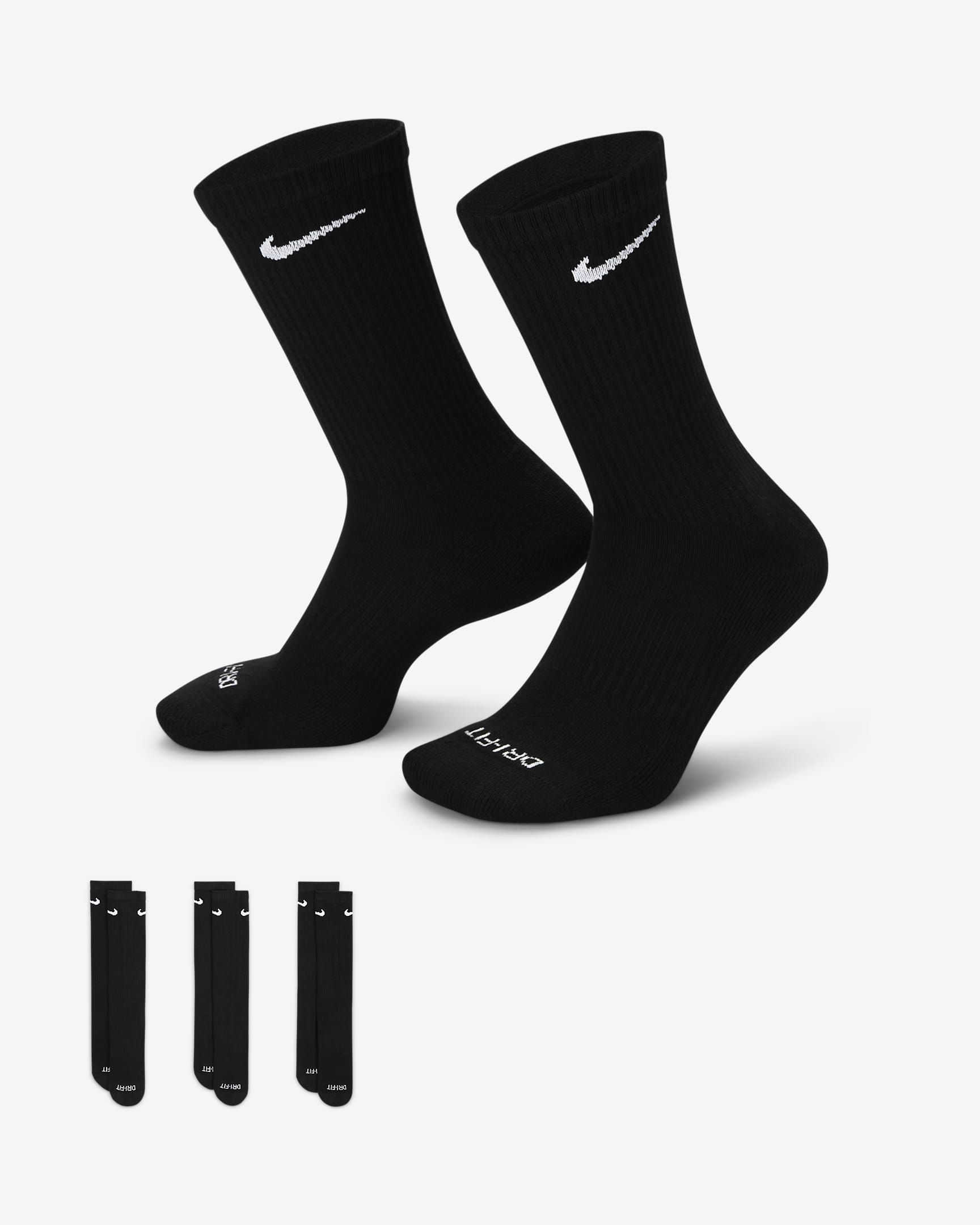 Nike Everyday Plus Cushioned Training Crew Socks (3 Pairs). Nike.com | Nike (US)