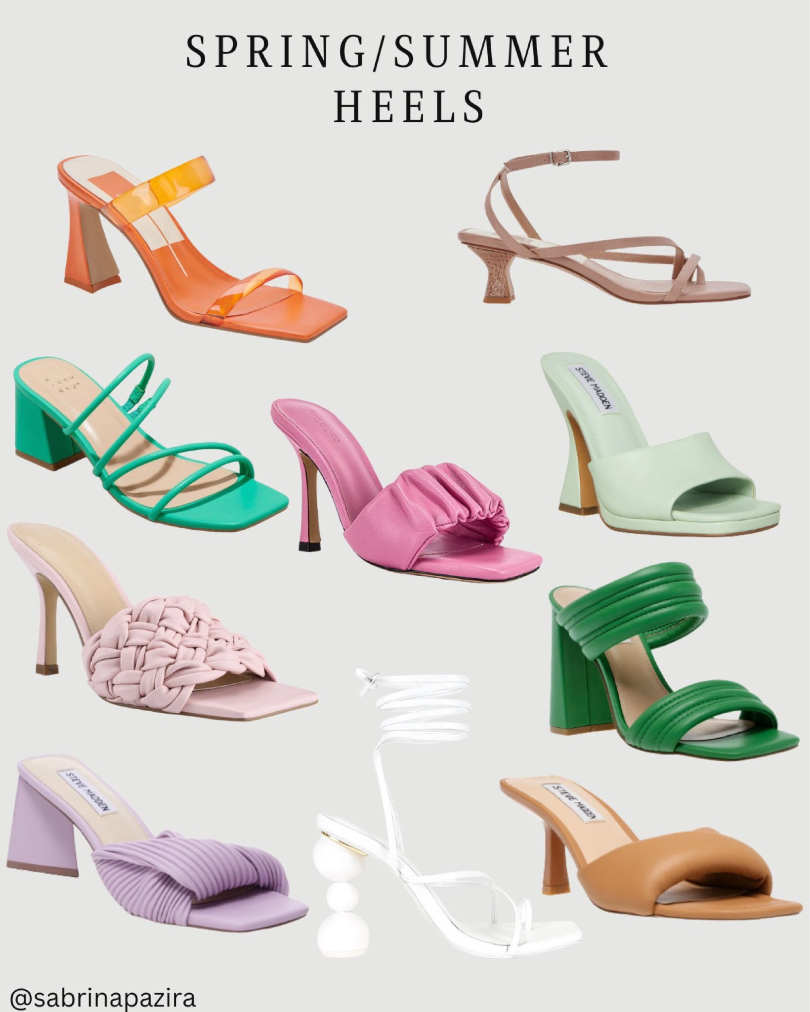 Spring/summer heels, clear, Strappy, mules, braided, twisted, neutral, colorful, spring style, summer style 

#LTKSeasonal #LTKstyletip #LTKshoecrush