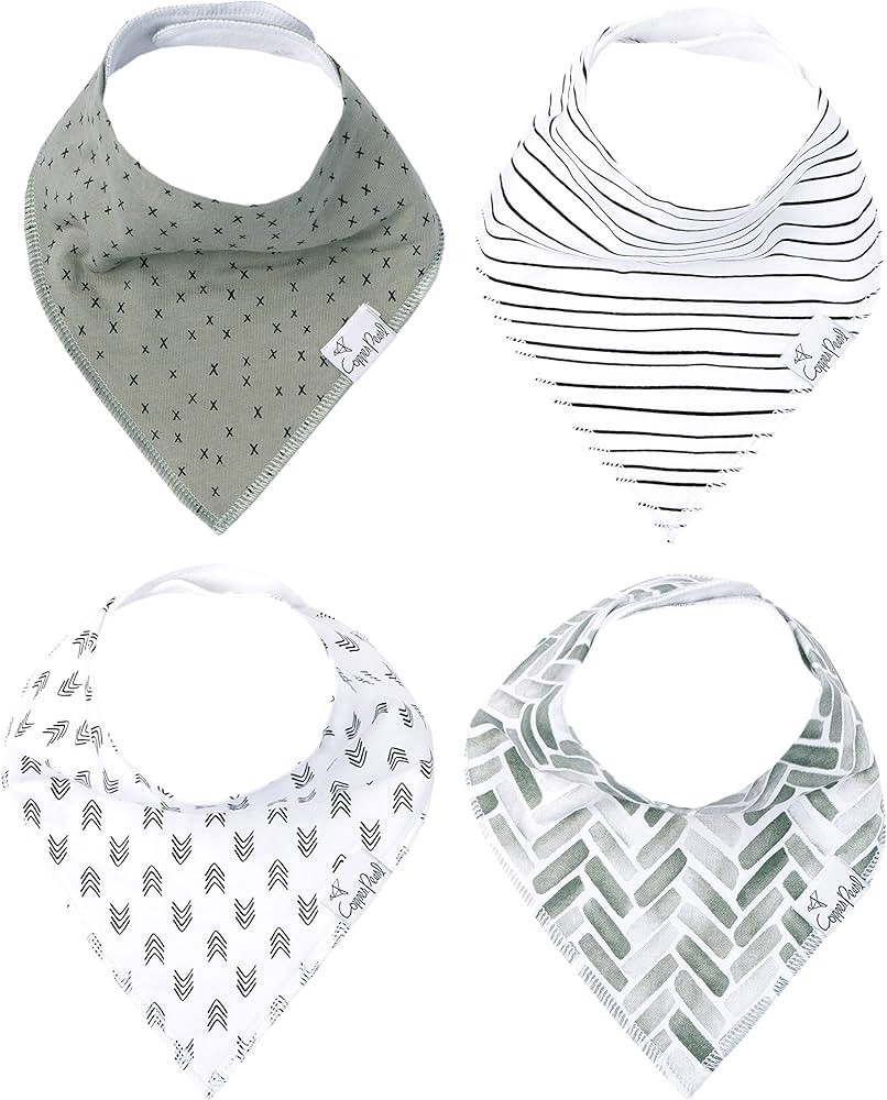Copper Pearl Baby Bandana Drool Bibs for Drooling and Teething 4 Pack Gift “Alta, Soft Set of C... | Amazon (US)