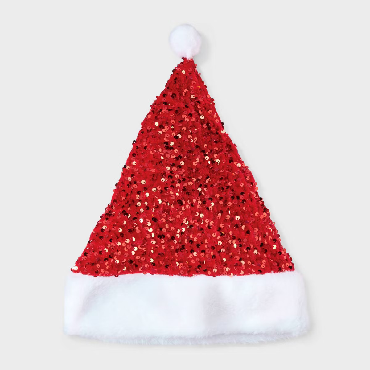 Sequin Christmas Hat - Red | Target
