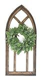 48" Farmhouse Wood Cathedral Window Arch Rustic Ash Brown- The Farmhouse Cathedral Window | Amazon (US)
