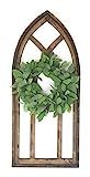 48" Farmhouse Wood Cathedral Window Arch Rustic Ash Brown- The Farmhouse Cathedral Window | Amazon (US)