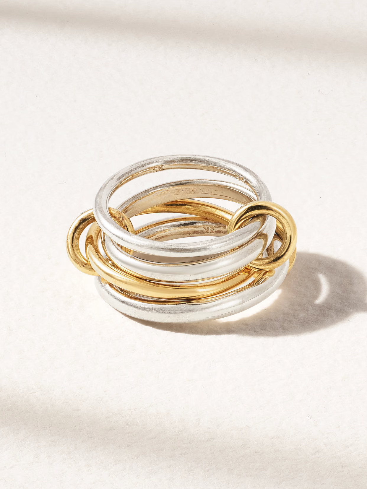 Spinelli Kilcollin - Hyacinth Mx 18-karat Gold And Sterling Silver Rings - 6 | NET-A-PORTER (US)