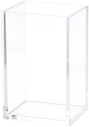 HSYMQ Clear Acrylic Pencil Pen Holder Cup, Clear Makeup Brush Holder, Acrylic Desk Accessories, S... | Amazon (US)