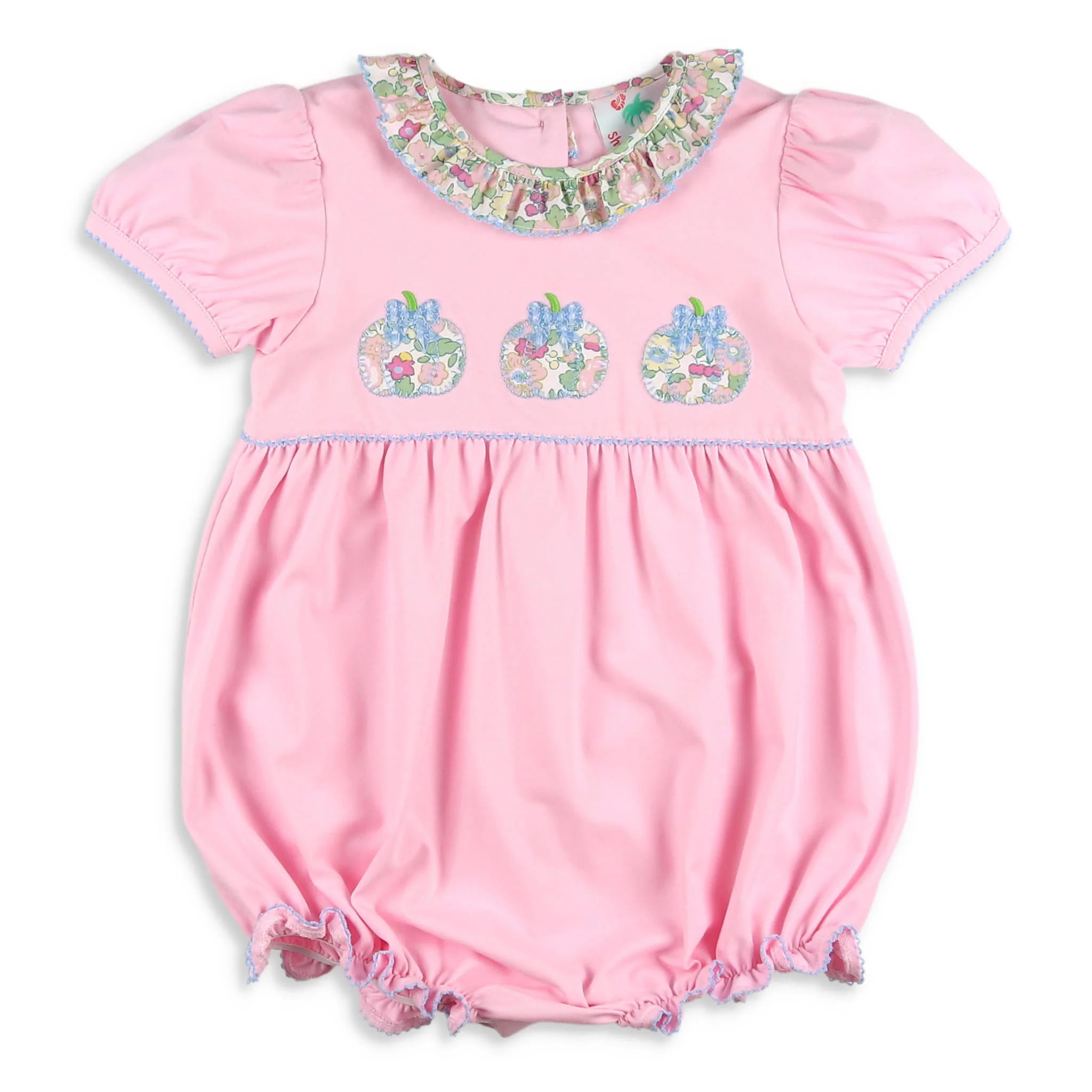 Girls Collins Bubble - Preppy Pumpkins - Shrimp and Grits Kids | Shrimp and Grits Kids