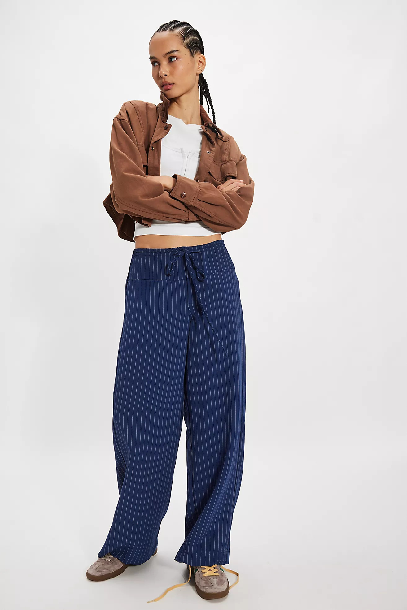 Hudson Canyon Pinstripe Pants | Free People (UK)