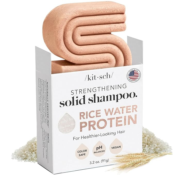 Kitsch Rice Water Shampoo Bar - Dry Hair Shampoo & Soap Bar for Hair Care - Women and Mens Shampo... | Amazon (US)