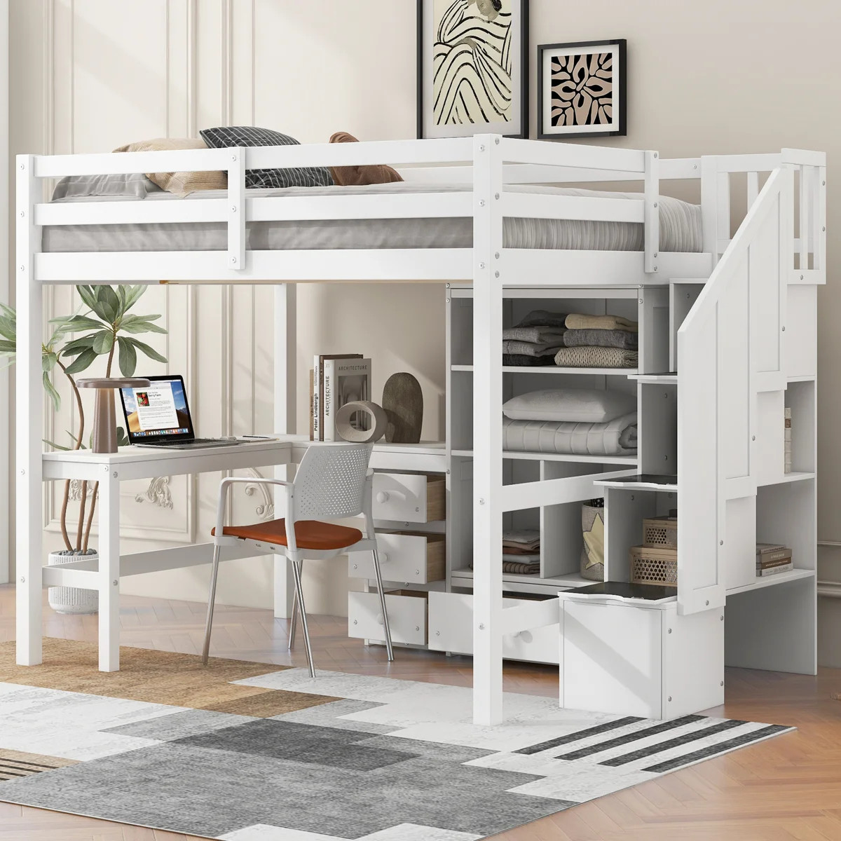 These kids beds are giving luxury without the price tag 😭✨ Wayfair Black Friday in July really did something here.

Twin over full bunk beds with trundle, built-in wardrobe, sleek storage staircase, shelves, and soft LED lighting… it’s literally a full designer setup 🛏️

Your kid’s room = organized, elevated, and cozy all at once 🤍

#LuxuryForLess #WayfairDeals #KidsRoomInspo #HomeDecor #ModernLiving #BunkBeds #KidsFurniture #SaleAlert #LTKHome #LTKDeals #AestheticSpaces #RoomGoals 

 #LTKSeasonal #LTKHome #LTKSaleAlert