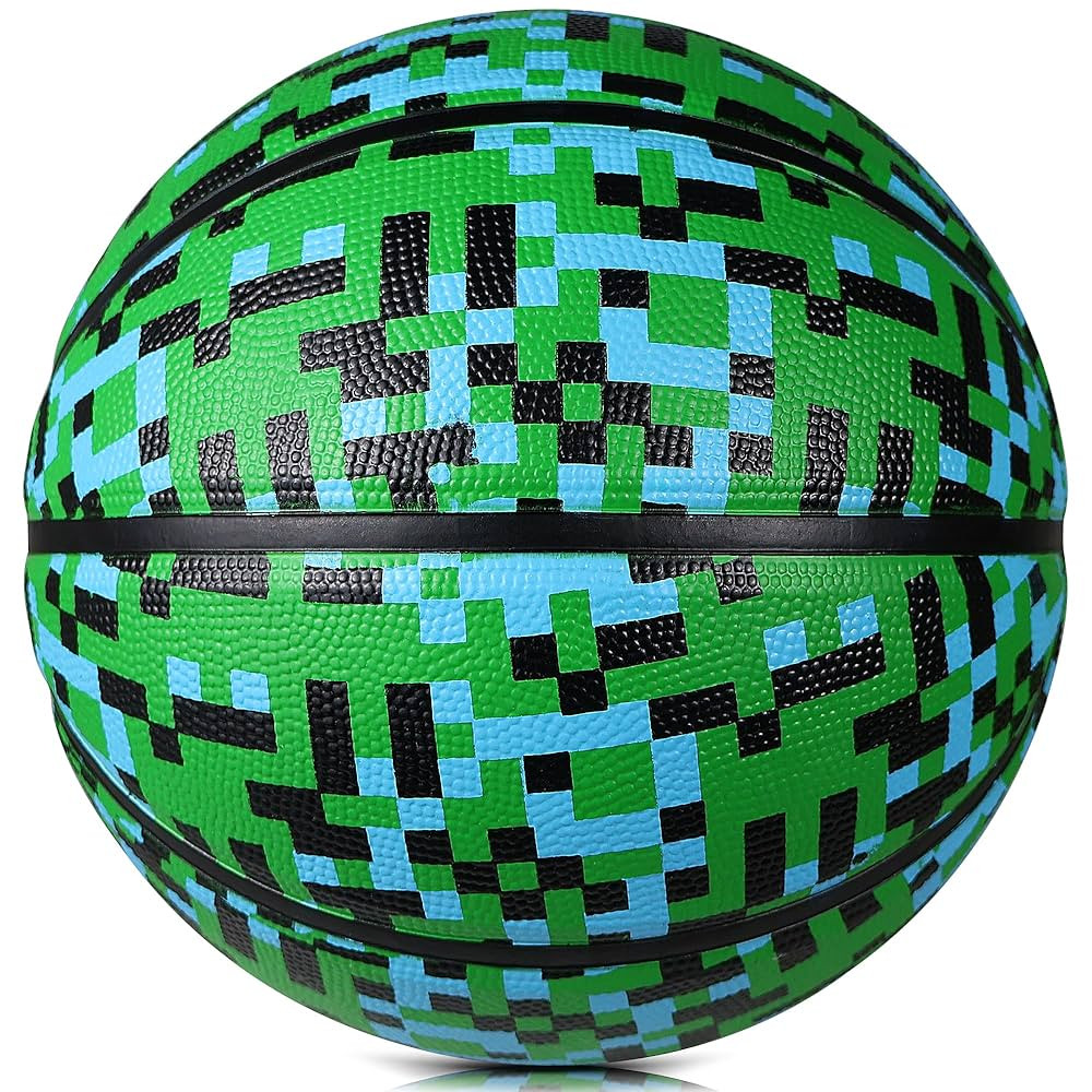 Official Rubber Basketball Outdoor Indoor Mens Basketball Ball Size 3/4/5/6/7 for Kids Youth Teen... | Amazon (US)