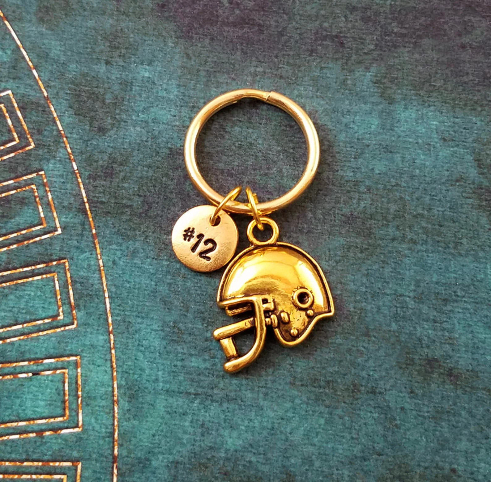 Football Helmet Keychain SMALL Football Keyring Football Player Gift Coach Gift Football Team Gif... | Etsy (US)