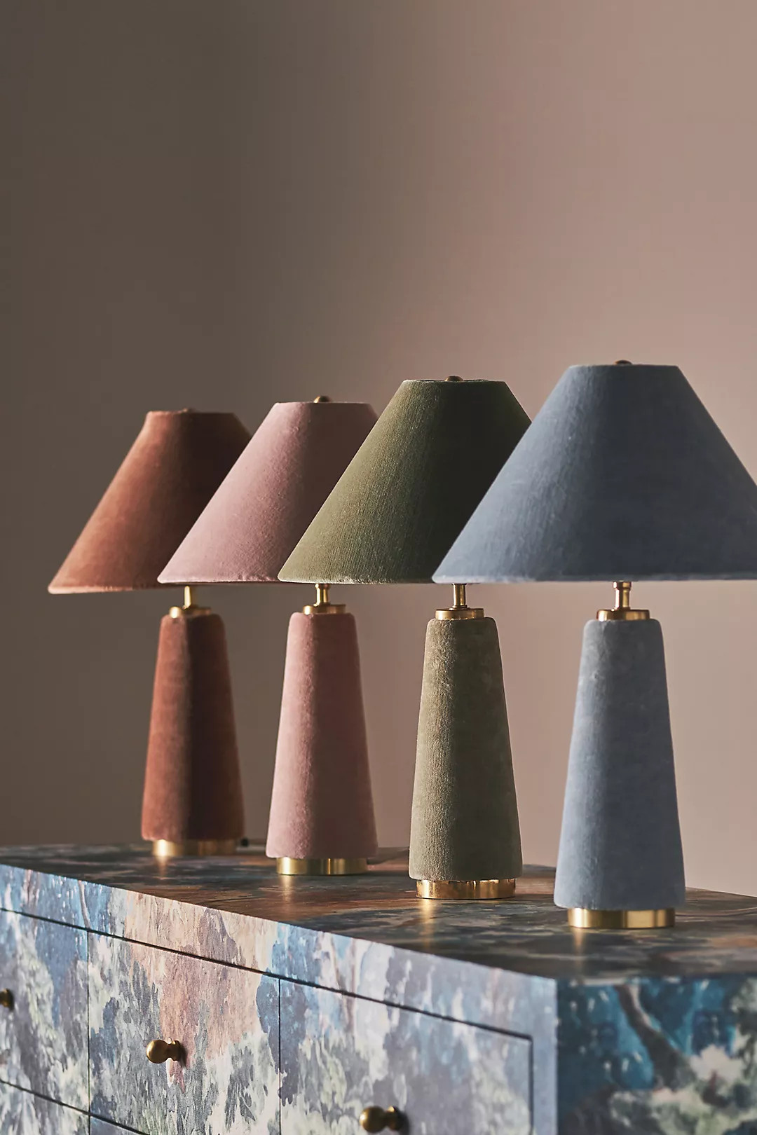 Lulu Velvet Table Lamp | Anthropologie (US)