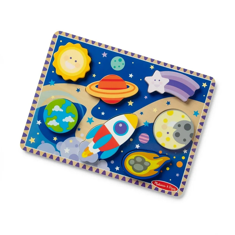 Melissa & Doug Space Wooden Chunky Learning Puzzle - 7 Pieces
 - FSC Certified | Walmart (US)