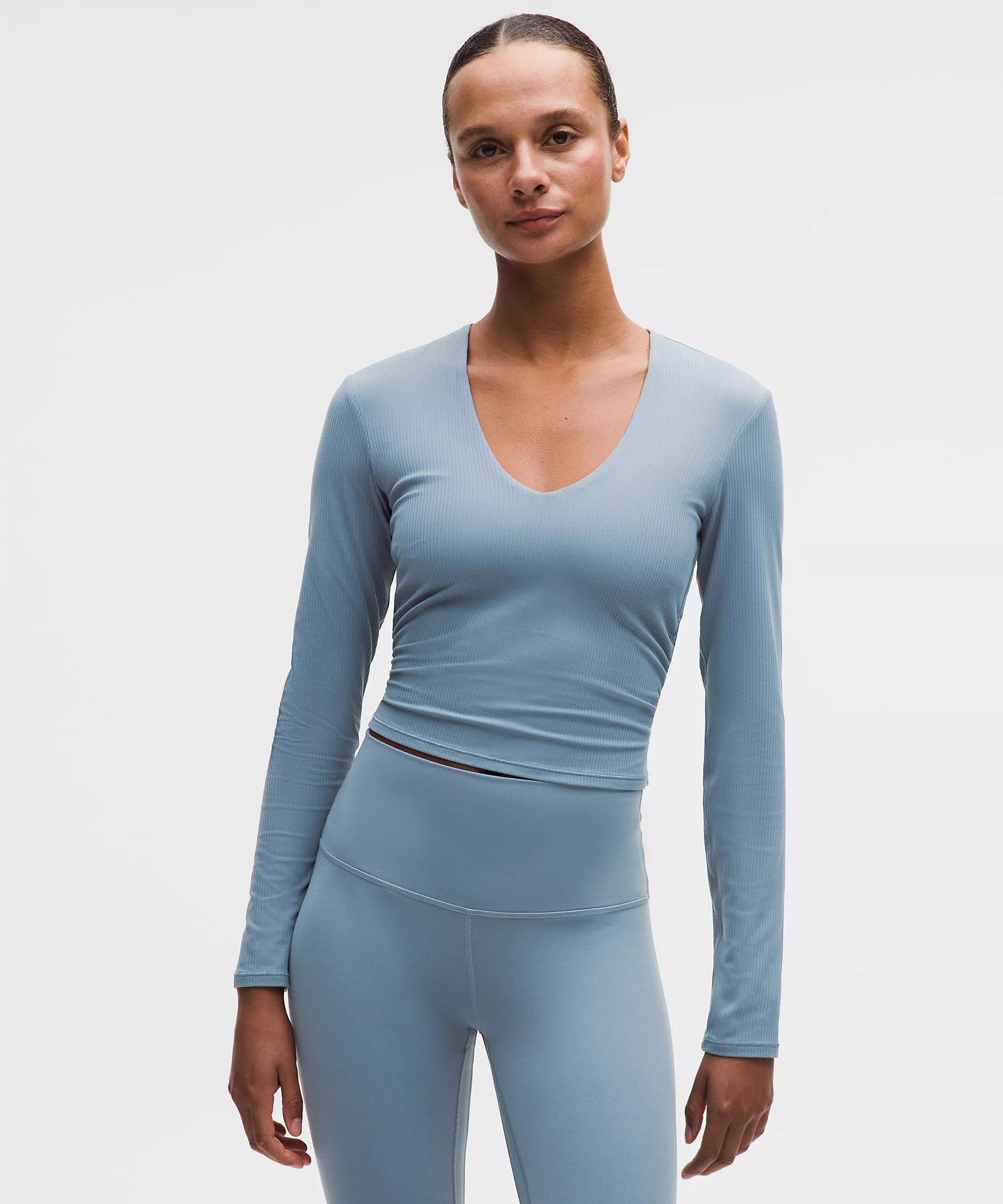 All It Takes Ribbed Nulu V-Neck Long-Sleeve Shirt | Lululemon (US)