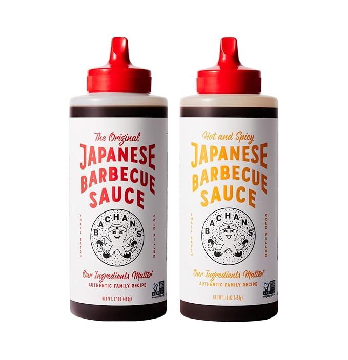 Bachan's Variety Pack Japanese Barbecue Sauce, (1) Original (1) Hot and Spicy, BBQ Sauce for Wing... | Amazon (US)