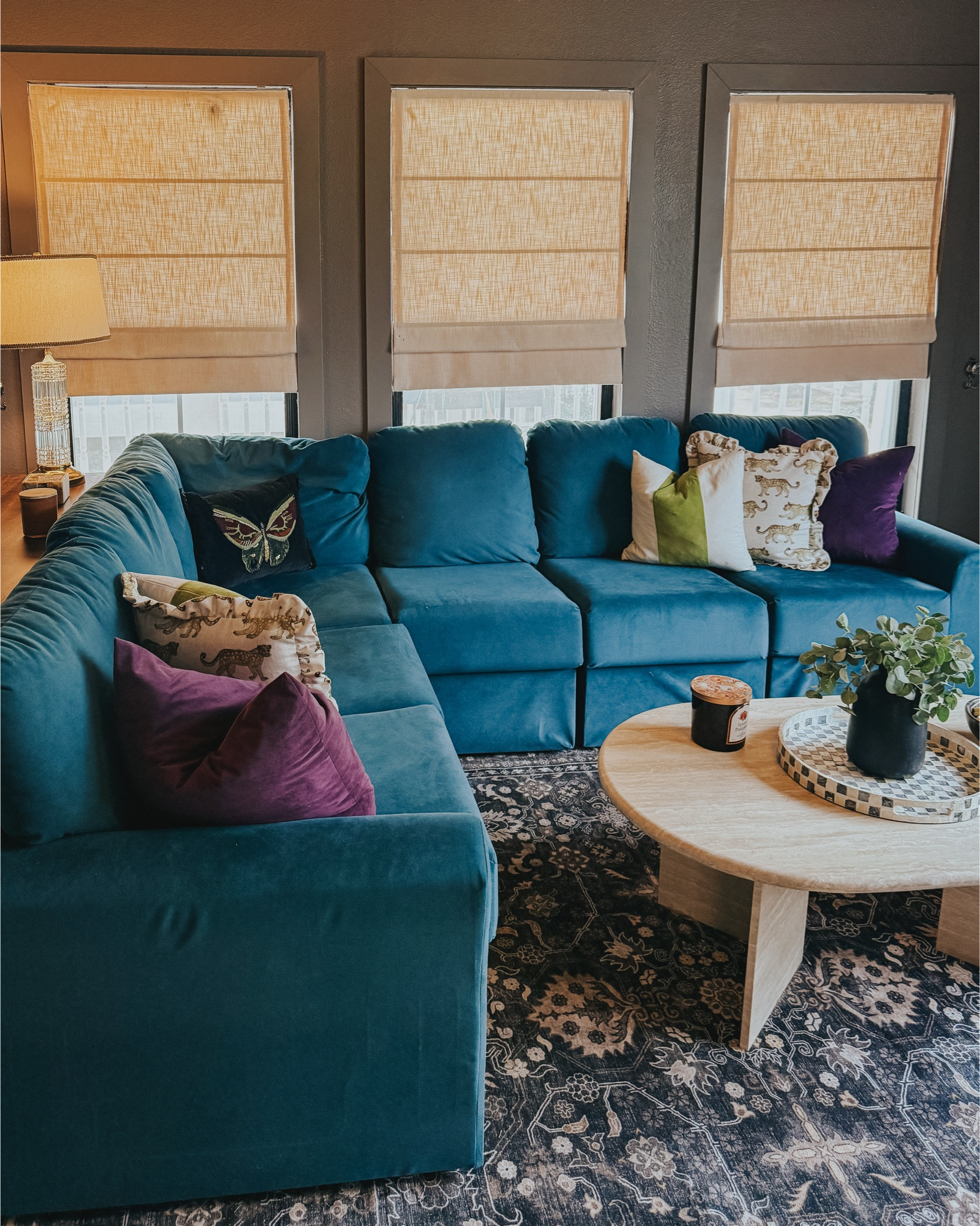 Moody + functional ✨ I finally upgraded our living room windows with the Liz motorized roman shades in Sand Beige from @twopagescurtains — and wow, what a difference! The soft, tailored look instantly elevated the space while giving me the perfect balance of privacy + light control. 🌙

These shades are fully motorized (aka no more messy cords 👏), and the color blends beautifully with my moody maximalist palette. Obsessed is an understatement.

Shop my exact shades here 🪄 #twopageshome
