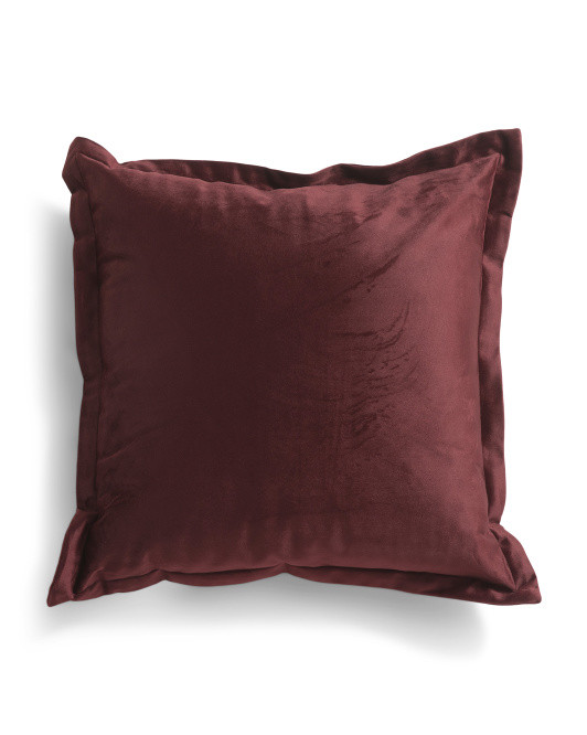 18x18 Velvet Flange Trim Pillow | TJ Maxx