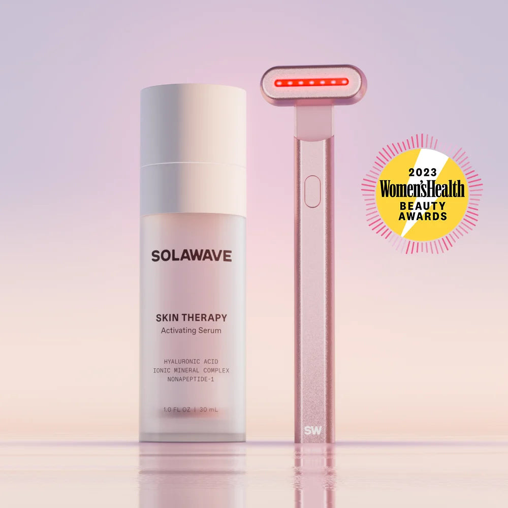 4-in-1 Red Light Therapy Skincare Wand & Activating Serum Kit | SolaWave