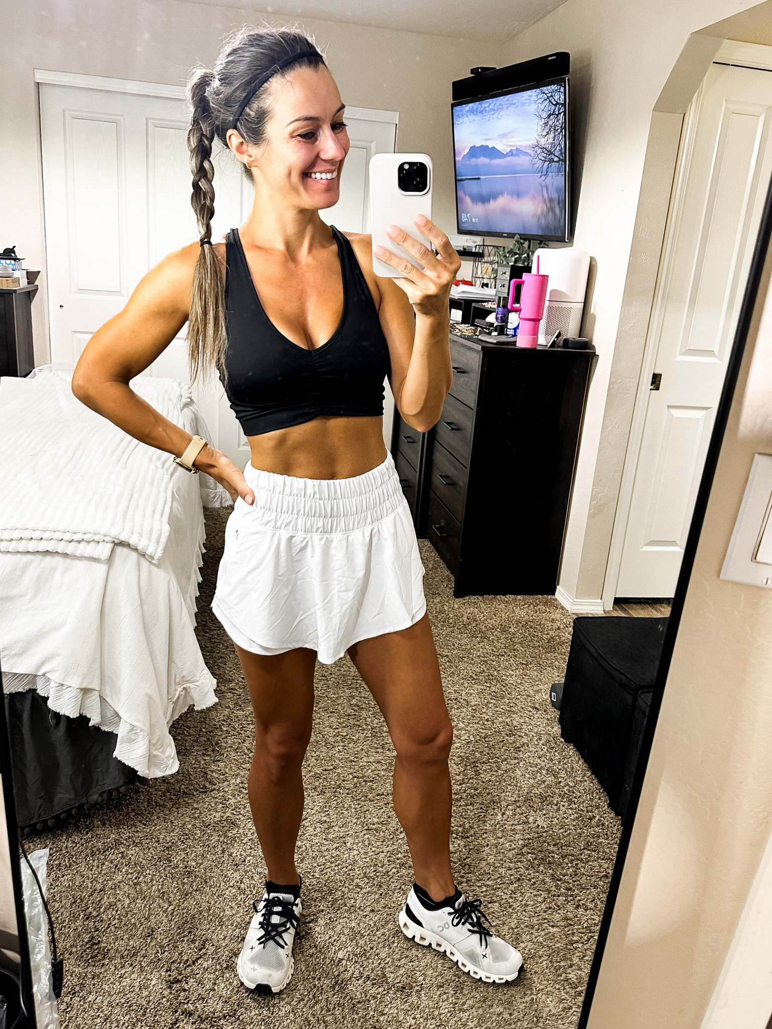 Walmart sports bra - small

Amazon Crz skort - Xs - free people lookalike 

On cloud x shoes - tts - if between sizes go up

#LTKFind #LTKFitness #LTKunder100