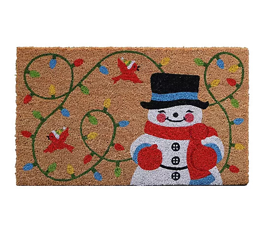 Temp-tations Holiday Coir Door Mat - QVC.com | QVC