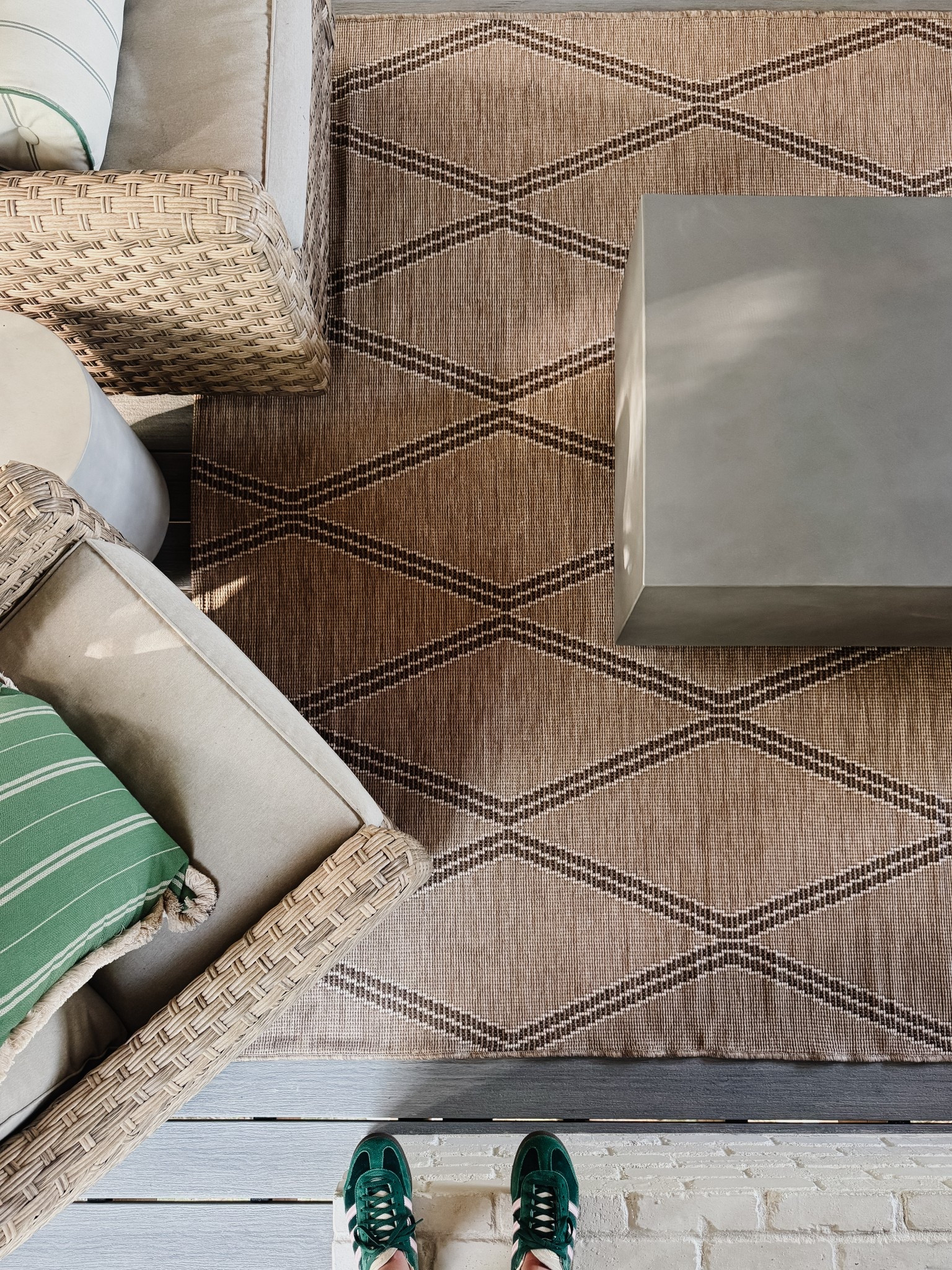 New 7x10  outdoor rug looking good! 

#outdoorrug #patiorug #patiofurniture

#LTKFindsUnder100 #LTKHome #LTKFamily