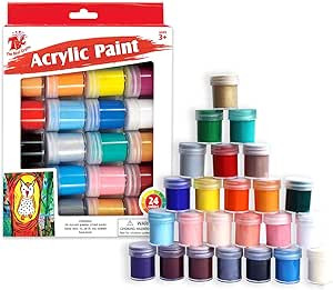 TBC The Best Crafts Halloween Acrylic Paint Jar, 24 Vivid Colors Model Paint Set, 0.5oz/15ml Each... | Amazon (US)