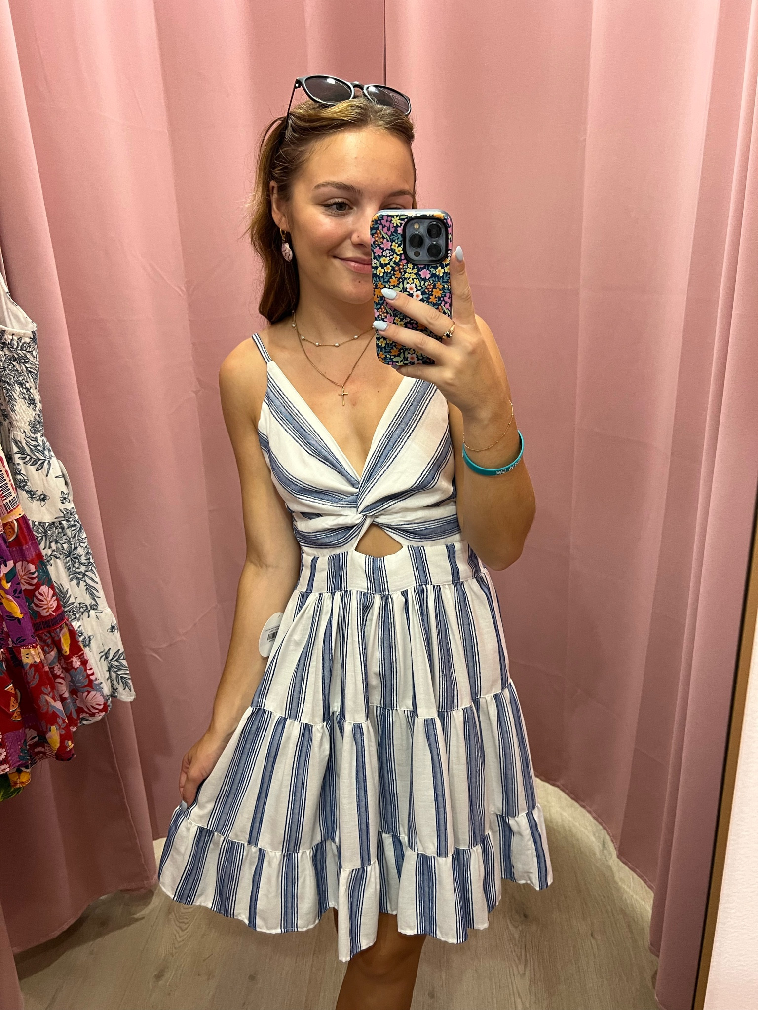 Santorini striped blue & white dress   Size small

#LTKTravel #LTKStyleTip