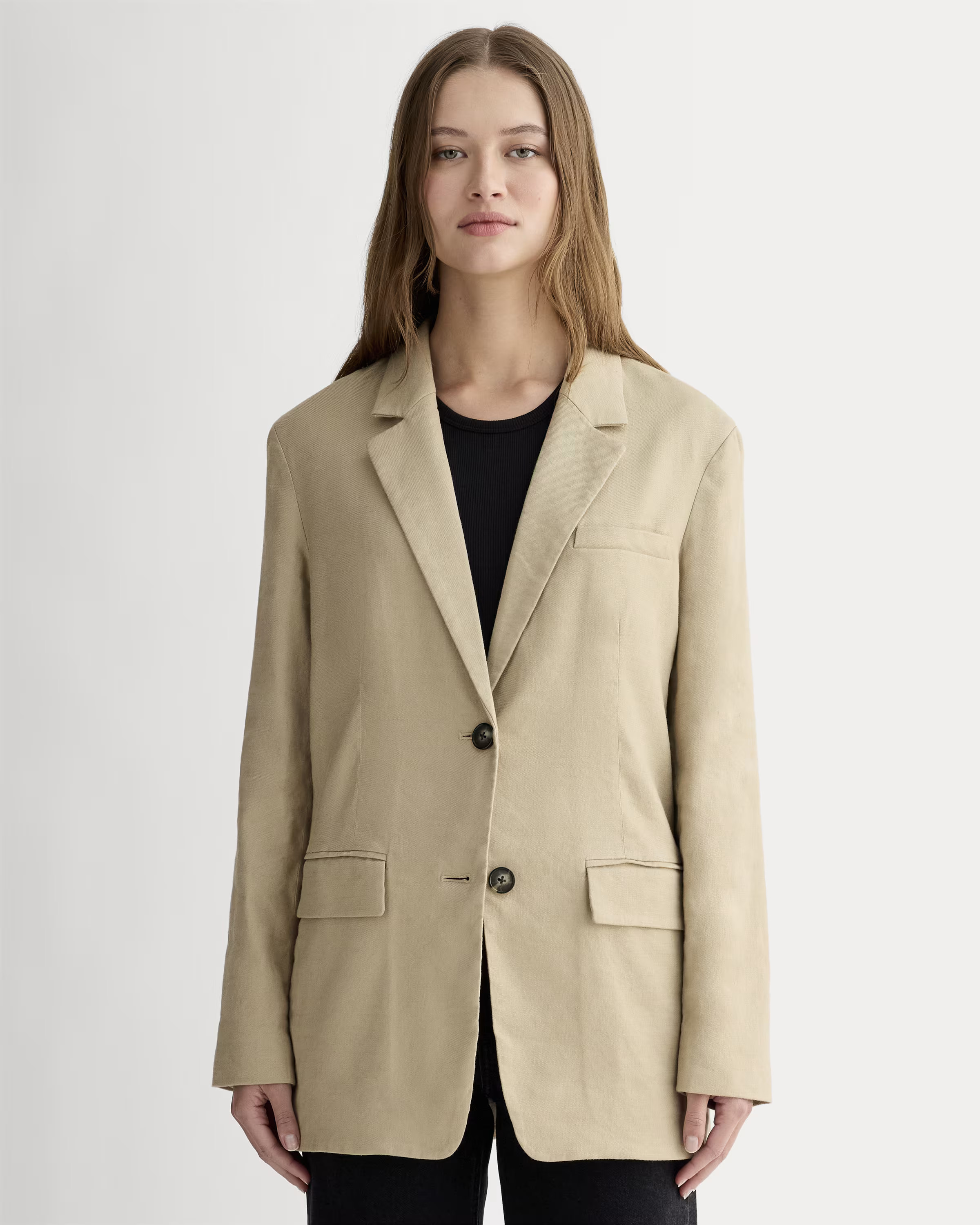 The Oversized Blazer in Stretch Linen | Everlane