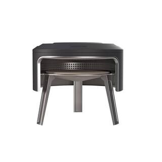 Pi Fire Wood Burning Pizza Oven Attachment with Cordierite Pizza Stone for use with Bonfire Fire Pit - Incl. Carry Case | The Home Depot