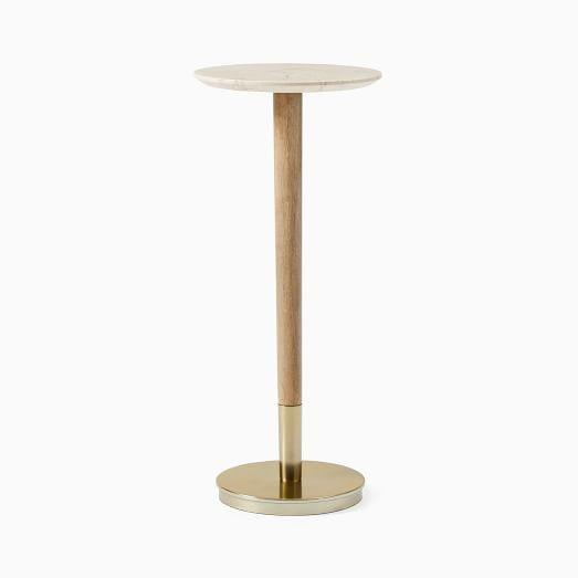 Mid-Century Marble Drink Table (9.5") | West Elm (US)