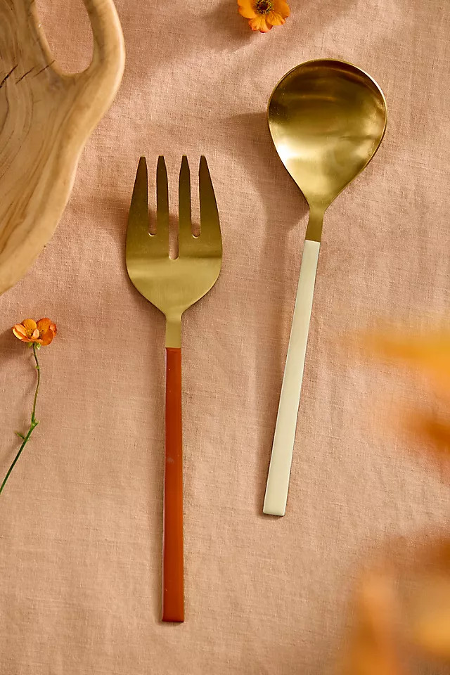 Autumn Enamel Serving Utensil Set | Anthropologie (US)