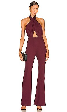 Amanda Uprichard x REVOLVE Zahara Jumpsuit in Merlot from Revolve.com | Revolve Clothing (Global)
