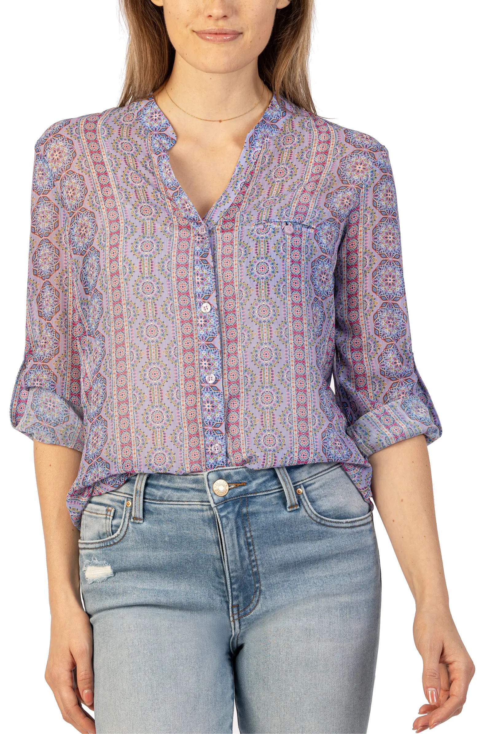 Jasmine Chiffon Button-Up Shirt | Nordstrom