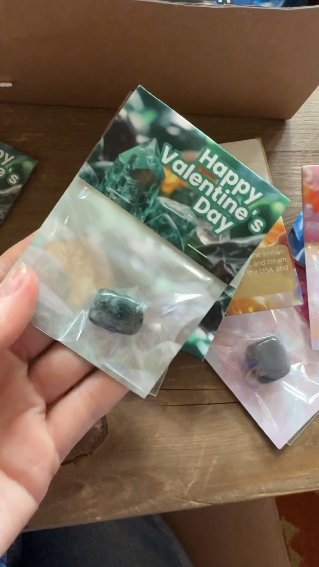 Class valentine cards for my sons class. Love the variety of gemstones they gave. 💎 

#LTKValentine #LTKmomlife #LTKKids