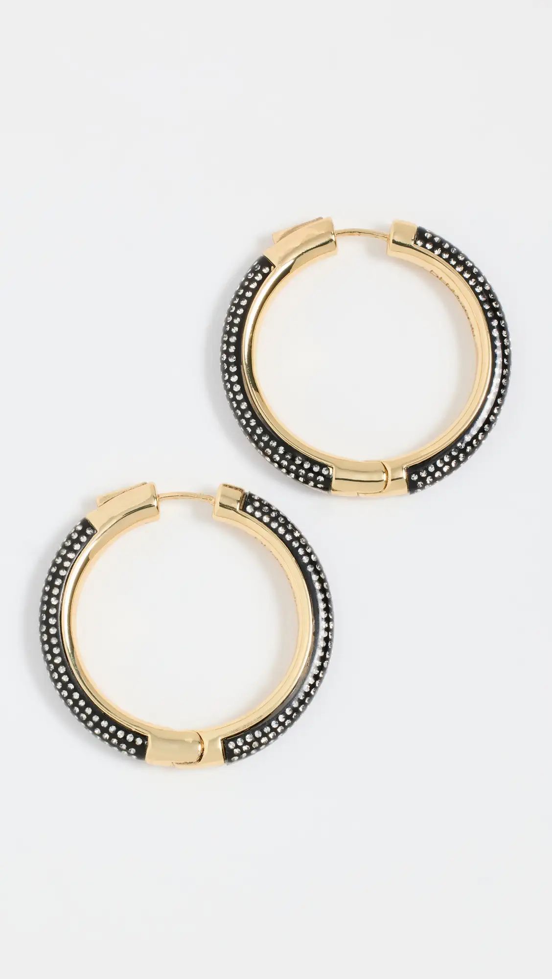 DEMARSON Noir Hoops | Shopbop | Shopbop