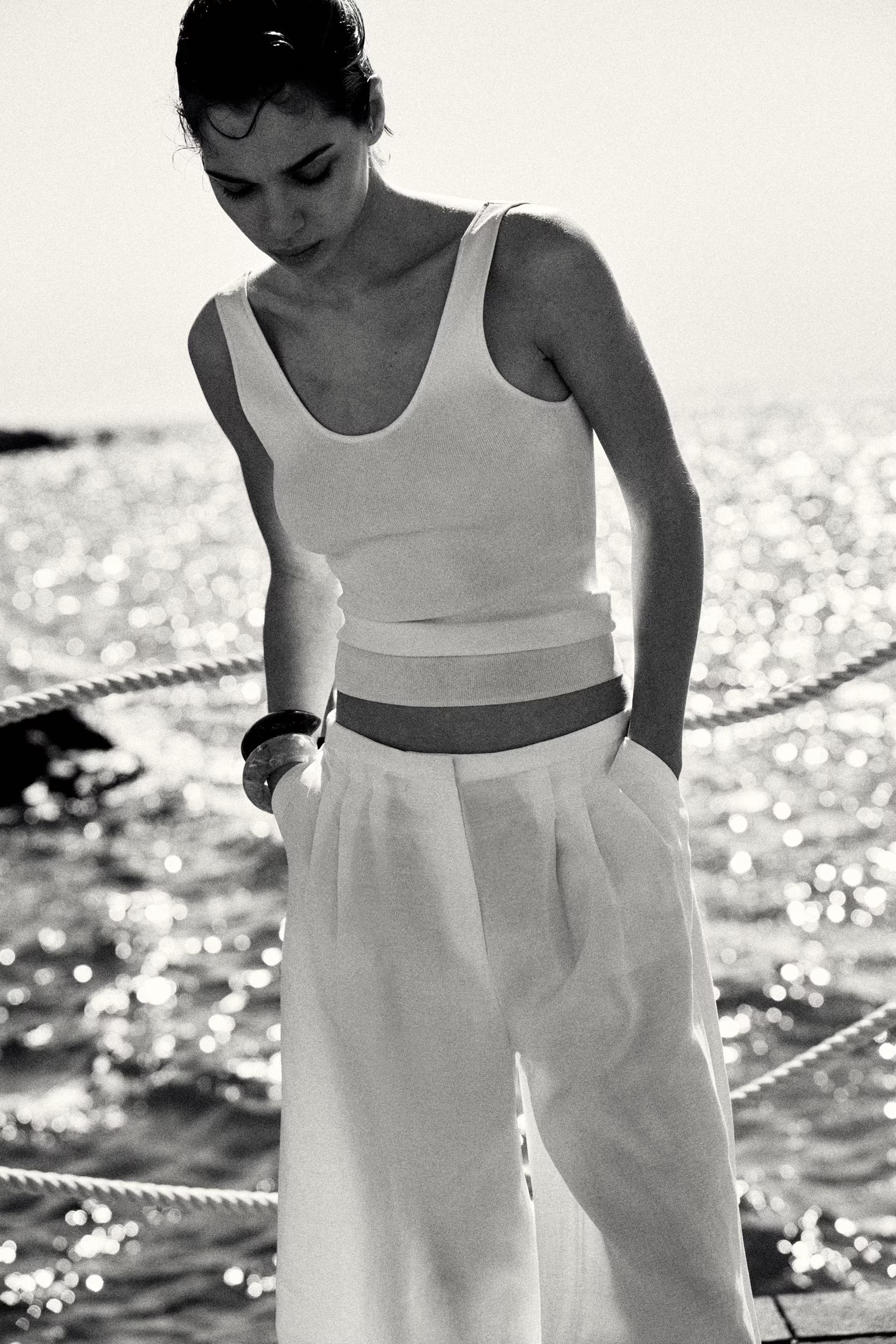 Wide linen-blend trousers | H&M (UK, MY, IN, SG, PH, TW, HK)