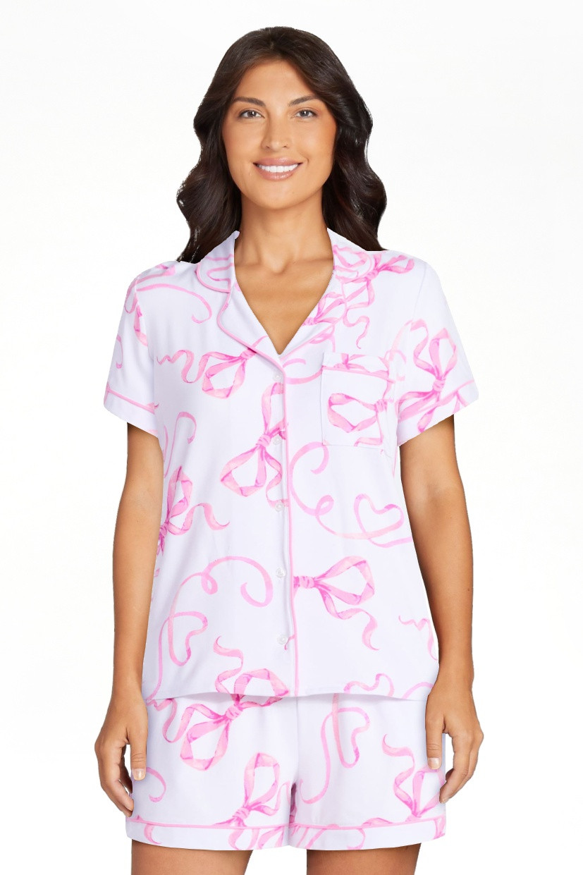 Joyspun Women\u2019s Dreamy Soft Collection Bridal Knit Top and Shorts Pajama Set, 2-Piece, Sizes... | Walmart (US)